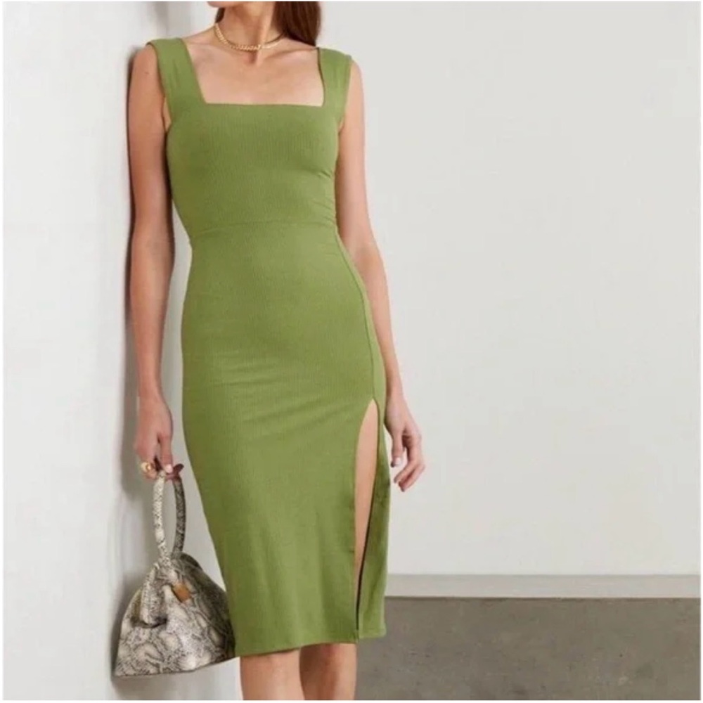 Reformation Cassi Dress size S in Avocado Green